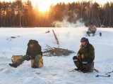 Начало зимней рыбалки в Саратовской области.